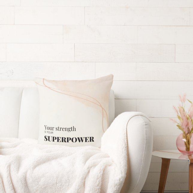 Motivational Quote Throw Pillow (Couch)