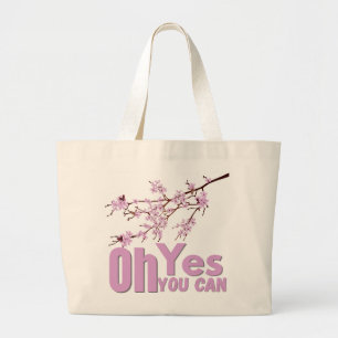 Motivational Quote Tote - Floral Branch Illustrati