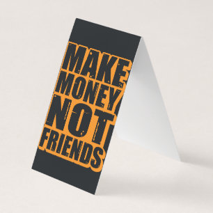 Motivational quote typography business card