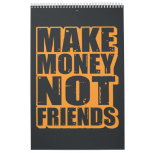 Motivational quote typography calendar