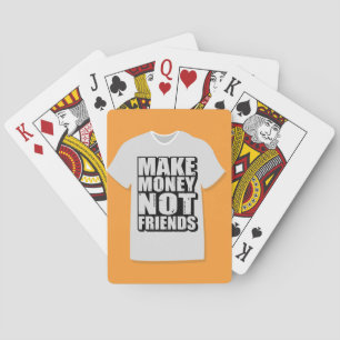 Motivational quote typography playing cards