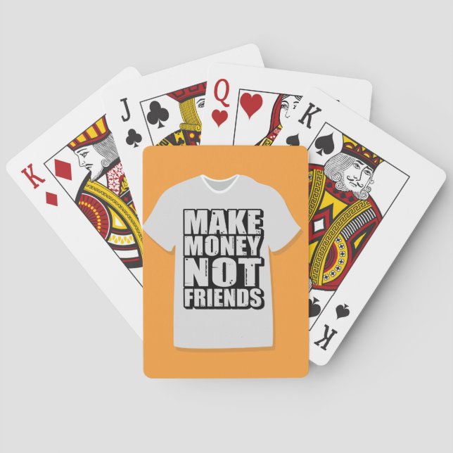 Motivational quote typography playing cards (Back)