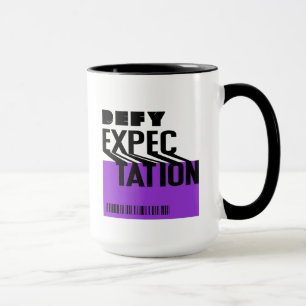 Motivational quote with a barcode mug