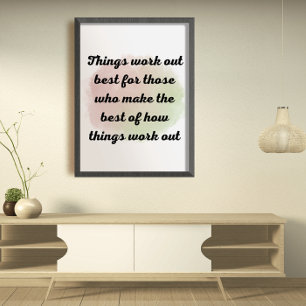 Motivational quotes and sayings wall art
