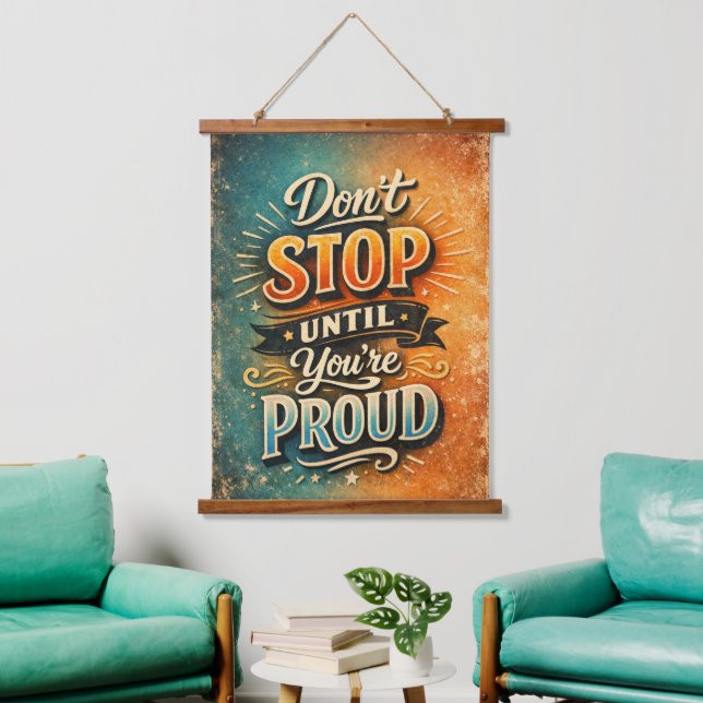 Motivational Quotes Hanging Tapestry (Living Room)