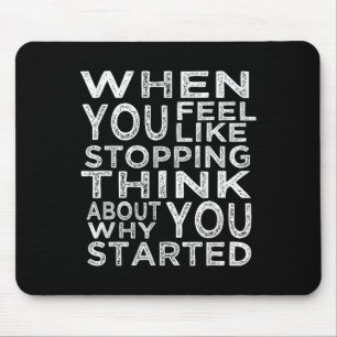 Motivational Quotes Inspirational Gifts For Gym Wo Mouse Pad
