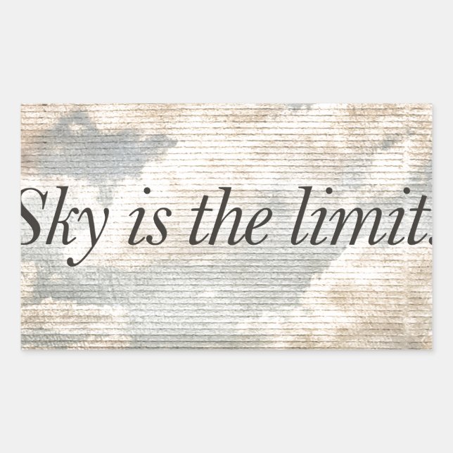 Motivational Quotes Photo Rectangular Sticker (Front)