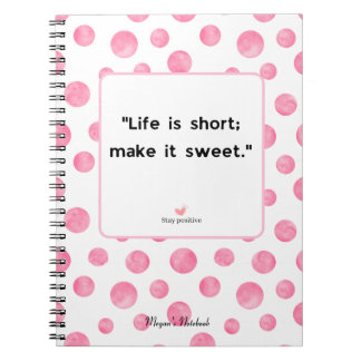 Motivational Quotes Positive Journalling Diary Notebook