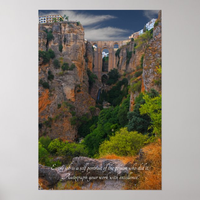Motivational Quotes- Ronda Spain Poster (Front)