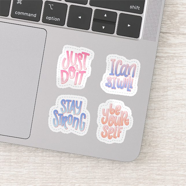 Motivational quotes sticker set (Detail)