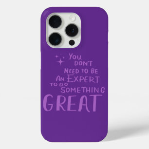 Motivational Quotes Typography iPhone 15 Pro Case