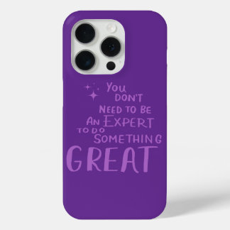 Motivational Quotes Typography iPhone 15 Pro Case