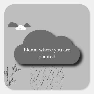 Motivational Rain Cloud Sticker