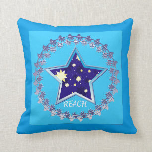 Motivational” Reach for the stars” Pillow