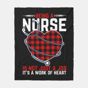 Motivational Registered Nurses Sayings Gift Idea Fleece Blanket