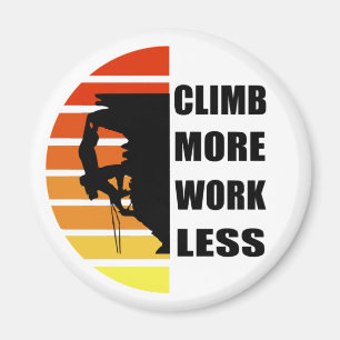 Motivational rock climbing quotes magnet