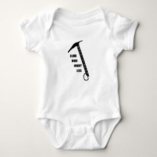 Motivational rock climbing rockclimbing saying baby bodysuit