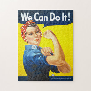Motivational: Rosie the Riveter, "We can do it!". Jigsaw Puzzle