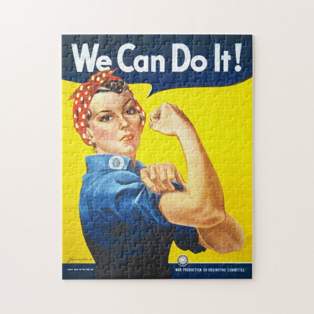 Motivational: Rosie the Riveter, "We can do it!". Jigsaw Puzzle (Vertical)