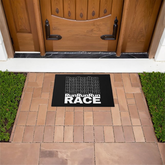 Motivational Runner In-Training Quote - Run Race Doormat (Outdoor)