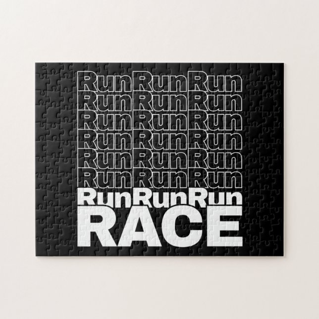 Motivational Runner In-Training Quote - Run Race Jigsaw Puzzle (Horizontal)