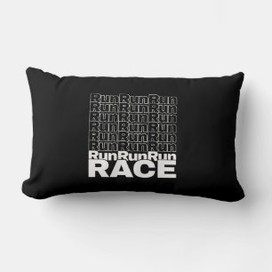 Motivational Runner In-Training Quote - Run Race Lumbar Cushion