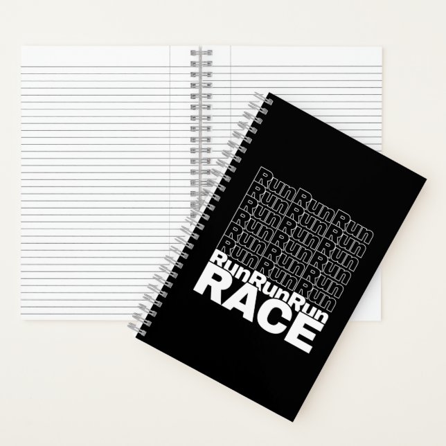 Motivational Runner In-Training Quote - Run Race Notebook (Inside)