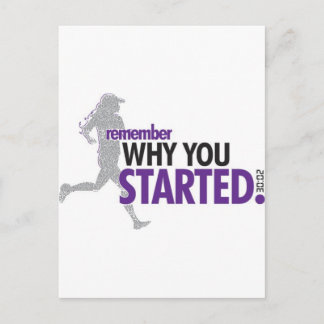 Motivational Running Postcard