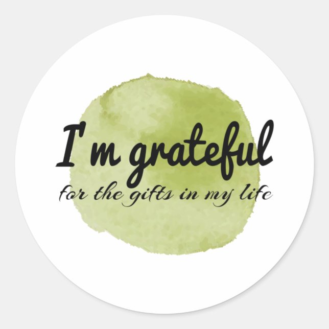 motivational self acceptance quotes classic round sticker (Front)