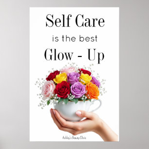 Motivational Self Care Quote Mental Health Poster