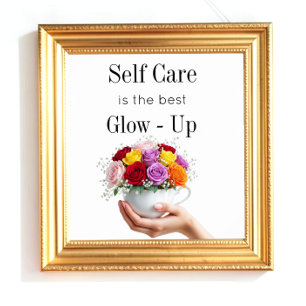 Motivational Self Care Quote Mental Health  Poster