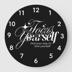 Motivational Self-Love Wall Clock 
