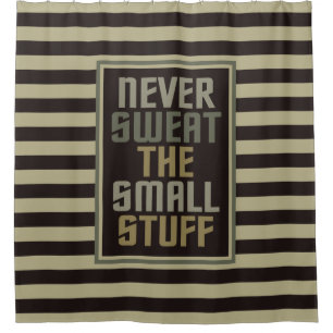Motivational shower curtain