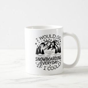 Motivational Snowboarding Quote Snowboard Lover Coffee Mug