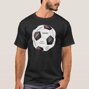 Motivational Soccer Game, Sports Words T-Shirt