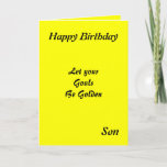 Motivational Son Birthday Cards<br><div class="desc">Birthday cards with a motivational message for a son</div>