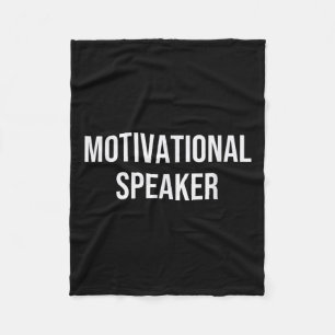 Motivational Speaker  Fleece Blanket