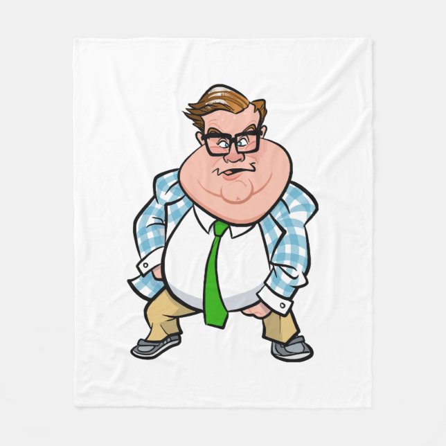 Motivational Speaker Fleece Blanket (Front)