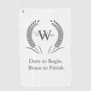 Motivational Sports Golf Towel