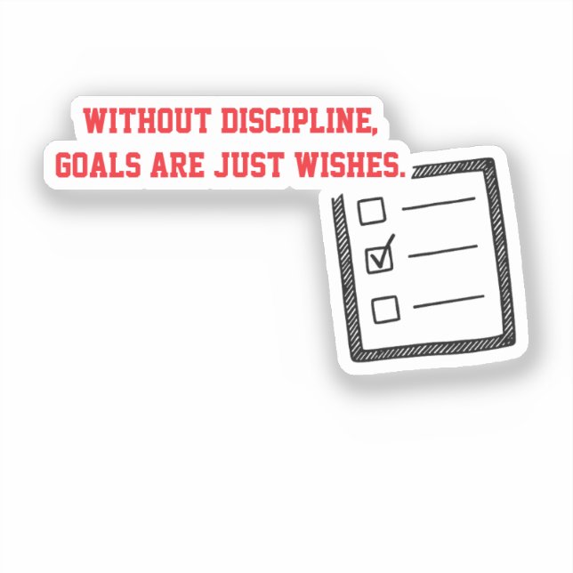 Motivational Stickers "Discipline"  (Front)