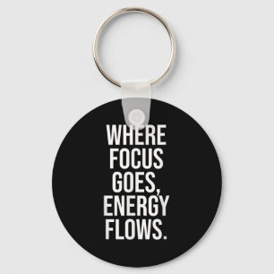 Motivational Stoic Philosophy Quote For Focus Key Ring