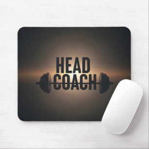 Motivational Strength Coach Weightlifting Mouse Pad