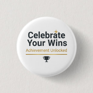 Motivational Success Gift 3 Cm Round Badge