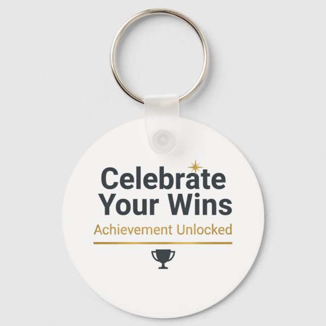 Motivational Success Gift  Key Ring (Front)