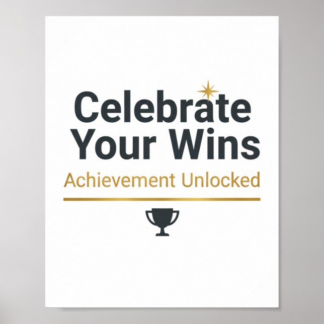 Motivational Success Gift  Poster (Front)