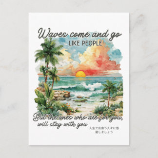 Motivational Summer Tropical Island Holiday Postcard