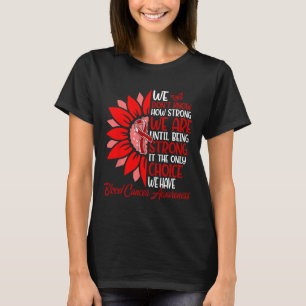 Motivational Sunflower Blood Cancer Awareness Men T-Shirt