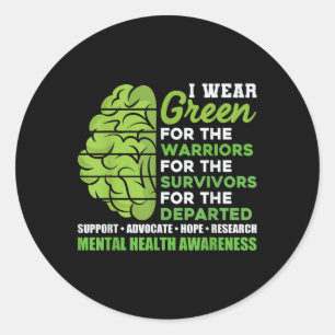 Motivational Support Inspirational Mental Health A Classic Round Sticker