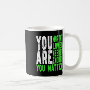 Motivational Support Warrior Mental Health Awarene Coffee Mug