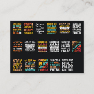 Motivational t shirt design  enclosure card